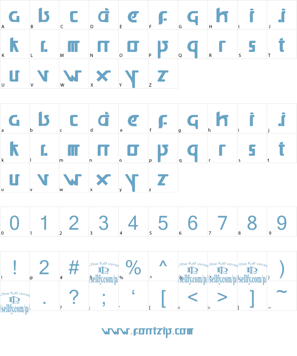 voltus Font Character